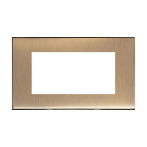 Windsor Range Matt Antique Brass Switches & Sockets, WN92 - 4 Module Euro Plate by Heritage Brass By M-Marcus