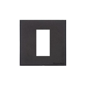Windsor Range Matt Black Switches & Sockets, WBK - 1 Module Euro Plate by Heritage Brass By M-Marcus