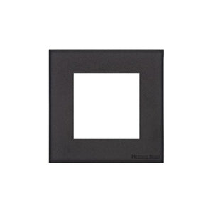 Windsor Range Jet Black (Project Finish) 2 Module Euro Plate