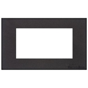 Windsor Range Jet Black (Project Finish) 4 Module Euro Plate