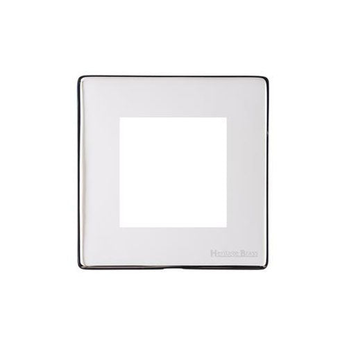Vintage Range Polished Chrome Switches & Sockets, X02 - 2 Module Euro Plate by Heritage Brass By M-Marcus