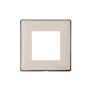 Vintage Range Satin Nickel Switches & Sockets, X05 - 2 Module Euro Plate by Heritage Brass By M-Marcus