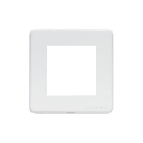 Vintage Range-Matt White-2 Module Euro Plate