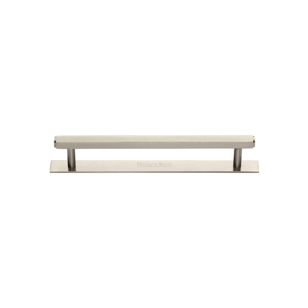 M Marcus - Heritage Brass, Hexagonal Cabinet Pull Handle with Plate, Cabinet Hardware, Cabinet Pull Handles