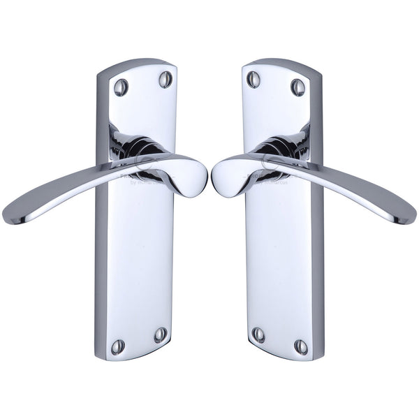 Luca Door Handle on Plate by M Marcus - Heritage Brass