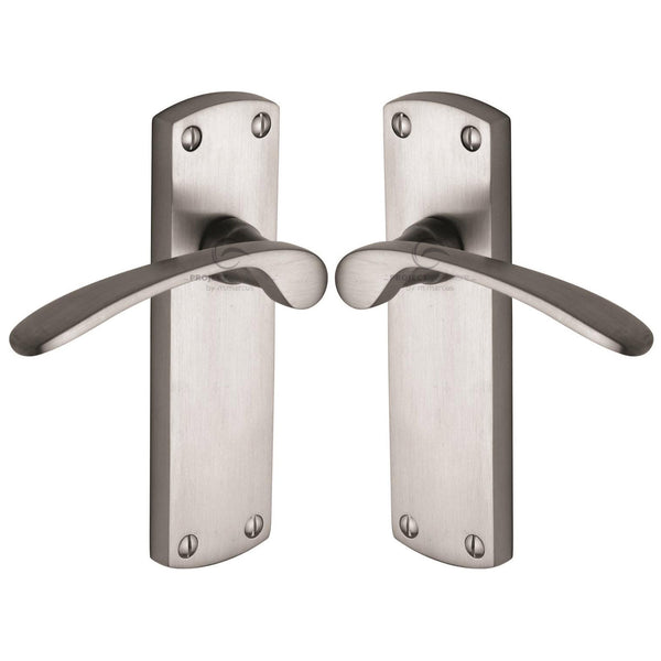 Luca Door Handle on Plate by M Marcus - Heritage Brass