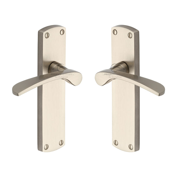 Luca Door Handle on Plate by M Marcus - Heritage Brass