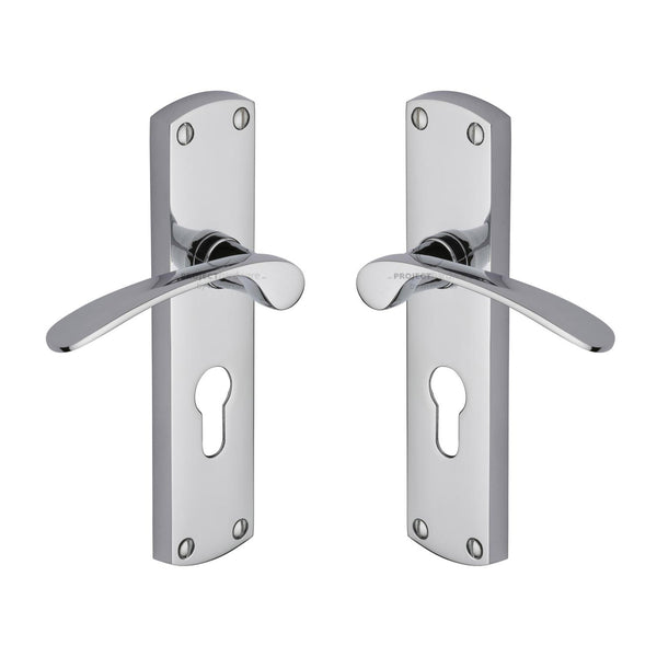 Luca Door Handle on Plate by M Marcus - Heritage Brass