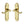 Milton Door Handle on Plate - Lever Latch - Polished Brass - 171 mm