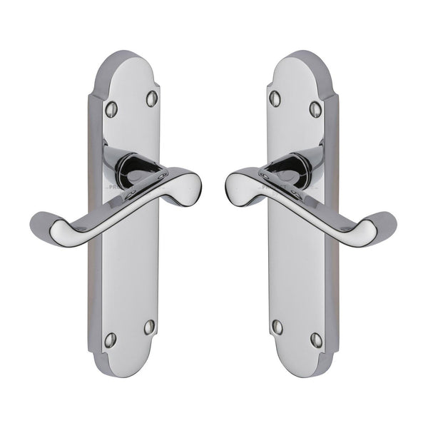 Milton Door Handle on Plate by M Marcus - Heritage Brass