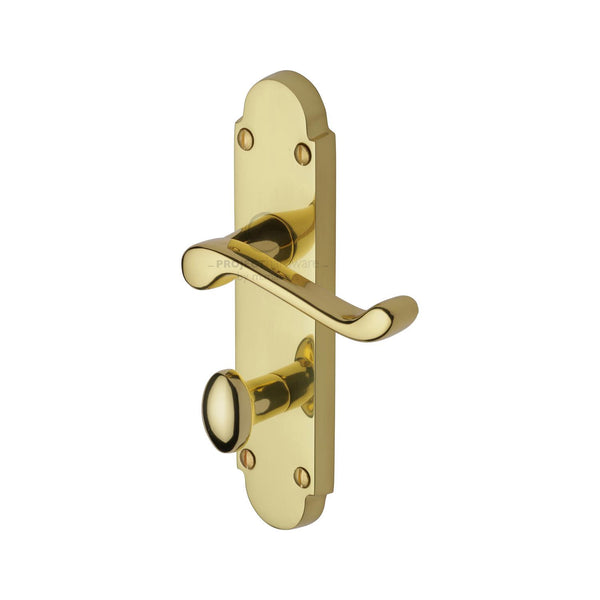 Milton Door Handle on Plate by M Marcus - Heritage Brass