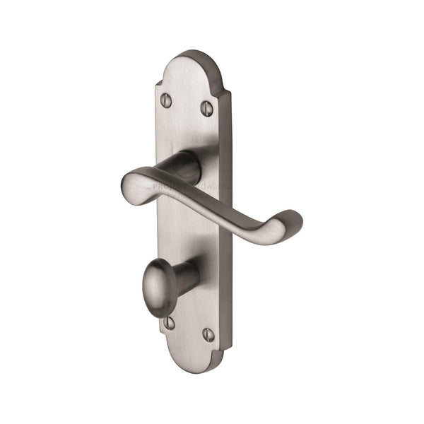 Milton Door Handle on Plate by M Marcus - Heritage Brass