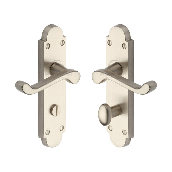 Milton Door Handle on Plate by M Marcus - Heritage Brass