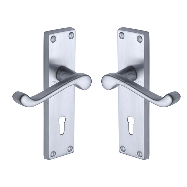 Malvern Door Handle on Plate