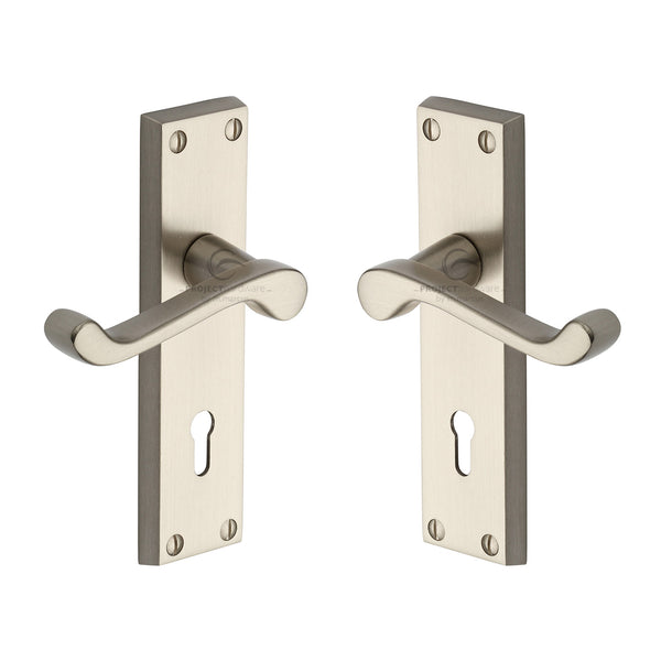 Malvern Door Handle on Plate