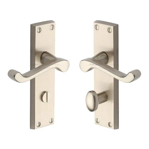 Malvern Door Handle on Plate by M Marcus - Heritage Brass
