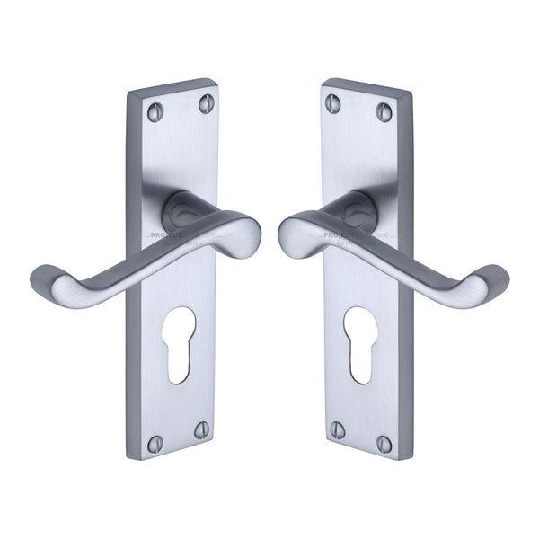 Malvern Door Handle on Plate