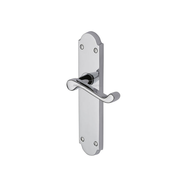Kensington Door Handle on Plate by M Marcus - Heritage Brass