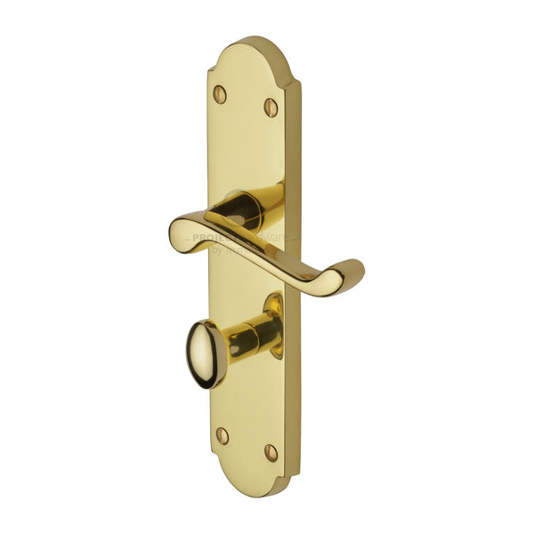 Kensington Door Handle on Plate by M Marcus - Heritage Brass