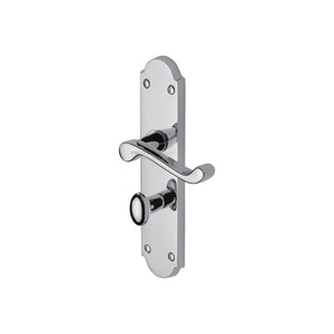 Kensington Door Handle on Plate by M Marcus - Heritage Brass