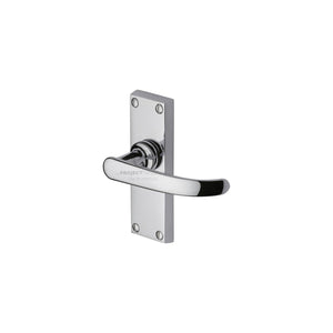 Avon Short Door Handle on Plate by M Marcus - Heritage Brass