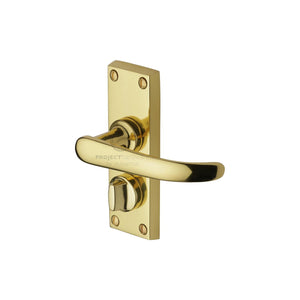 M Marcus - Heritage Brass, Avon Short Door Handle on Plate, Door Handles, Door Handles on Plate