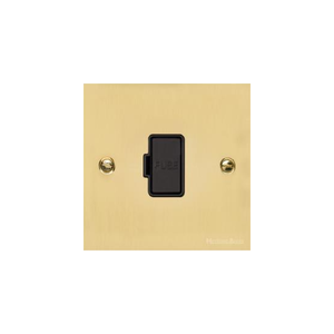 Victorian Elite Range Polished Brass Switches & Sockets, R01 - Unswitched Spur (13 Amp) by Heritage Brass By M-Marcus