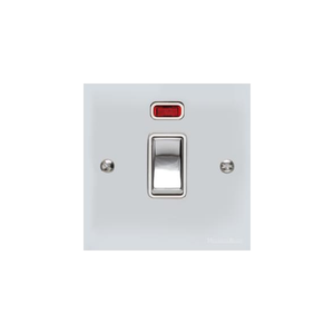Victorian Elite Range Polished Chrome Switches & Sockets, R02 - 20A Double Pole Switch with Neon by Heritage Brass By M-Marcus