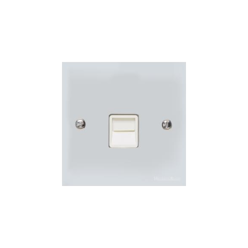 Victorian Elite Range Polished Chrome Switches & Sockets, R02 - 1 Gang Master Line Socket by Heritage Brass By M-Marcus