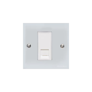 Victorian Elite Range Polished Chrome Switches & Sockets, R02 - 1 Gang CAT6 by Heritage Brass By M-Marcus