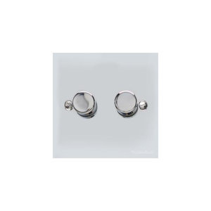 Victorian Elite Range Polished Chrome Switches & Sockets, R02 - 2 Gang Dimmer 250 watts (Compatible with halogen/ incandescent bulbs) by Heritage Brass By M-Marcus