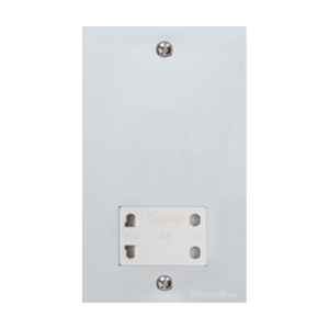Victorian Elite Range Polished Chrome Switches & Sockets, R02 - Shaver Socket Output Voltage 110/240V by Heritage Brass By M-Marcus