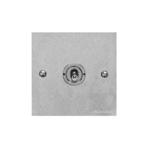 Victorian Elite Range Satin Chrome Switches & Sockets, R03 - 1 Gang Intermediate Toggle Switch by Heritage Brass By M-Marcus