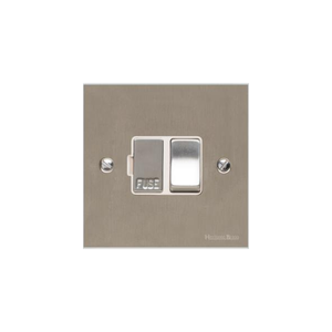 Victorian Elite Range Satin Nickel Switches & Sockets, R05 - Switched Spur (13 Amp) by Heritage Brass By M-Marcus