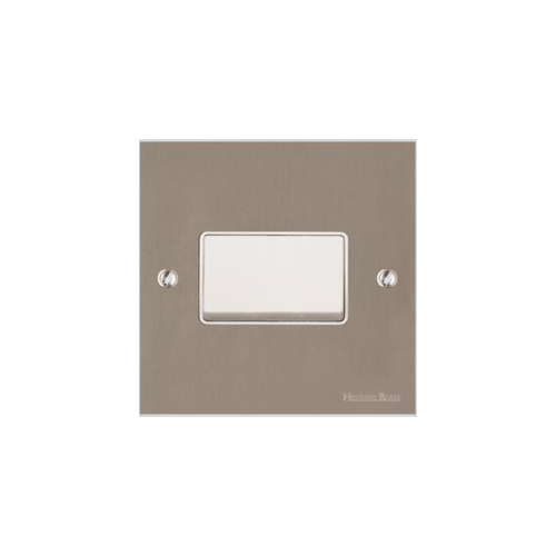 Victorian Elite Range Satin Nickel Switches & Sockets, R05 - 6A Triple Pole Fan Isolator Switch by Heritage Brass By M-Marcus