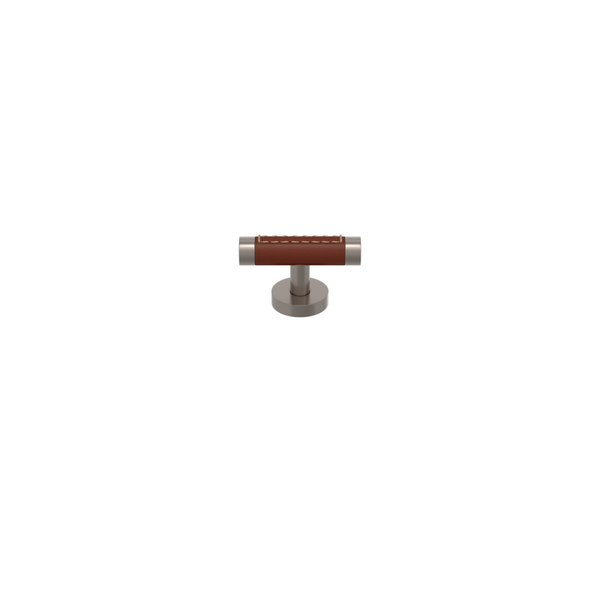 BARREL STITCH OUT CABINET T-BAR RECESS LEATHER-R1026
