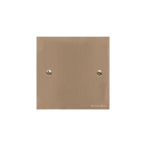 Victorian Elite Range Antique Brass Switches & Sockets, R91 - Single Blank Plate by Heritage Brass By M-Marcus