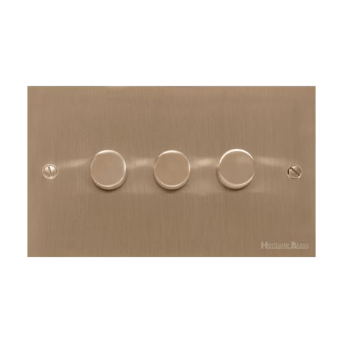Victorian Elite Range Antique Brass Switches & Sockets, R91 - 3G Multi Location Secondary Dimmer by Heritage Brass By M-Marcus