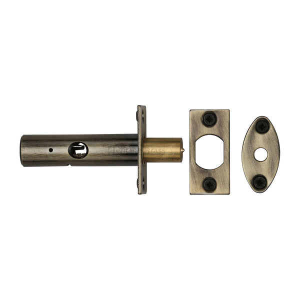 M Marcus - Heritage Brass, Rack Bolt without Turn , Escutcheons & Privacy Thumbturns, Turn & Release