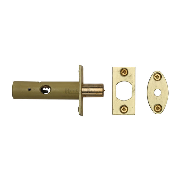 M Marcus - Heritage Brass, Rack Bolt without Turn , Escutcheons & Privacy Thumbturns, Turn & Release