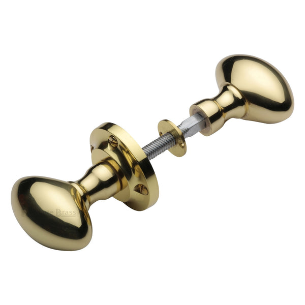 Suffolk Rim Door Knob by M Marcus - Heritage Brass