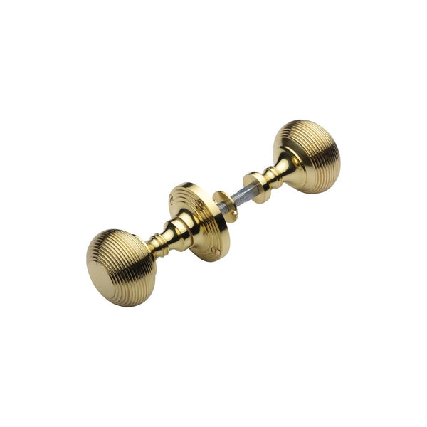 Reeded Rim Door Knob by M Marcus - Heritage Brass