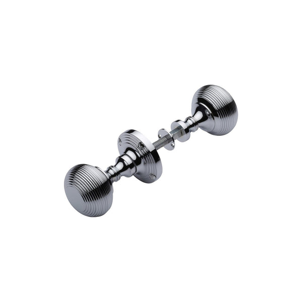 Reeded Rim Door Knob by M Marcus - Heritage Brass