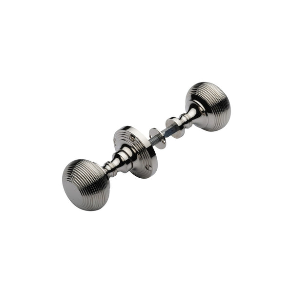 Reeded Rim Door Knob by M Marcus - Heritage Brass
