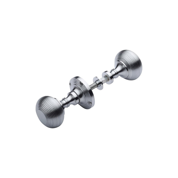 Reeded Rim Door Knob by M Marcus - Heritage Brass