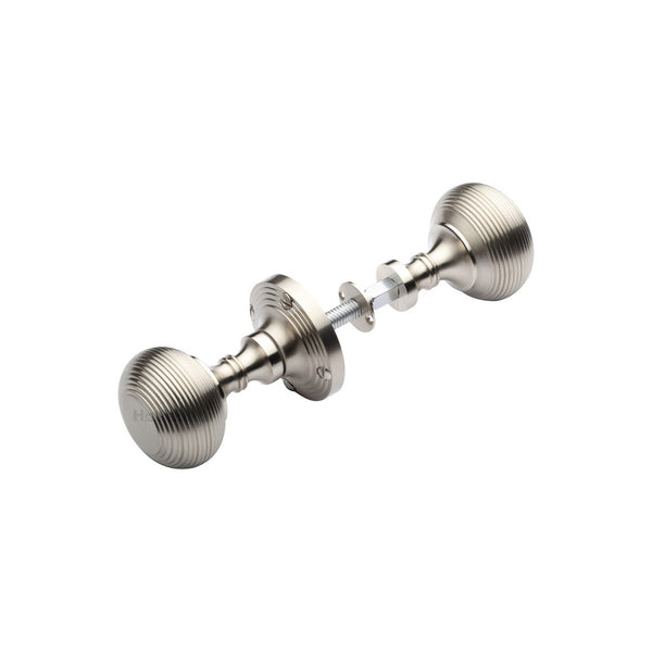 Reeded Rim Door Knob by M Marcus - Heritage Brass
