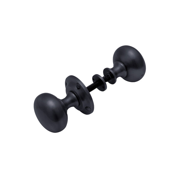 Victoria Rim Door Knob by M Marcus - Heritage Brass