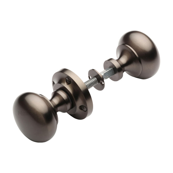 Victoria Rim Door Knob by M Marcus - Heritage Brass
