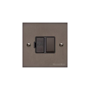 Stylist Bronze Raised Plate Range Switches & Sockets, RL9 - Switched Spur (13 Amp) by Heritage Brass By M-Marcus