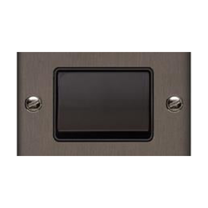 Stylist Bronze Raised Plate Range Switches & Sockets, RL9 - 6A Triple Pole Fan Isolator Switch by Heritage Brass By M-Marcus